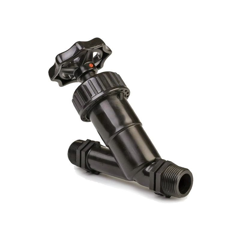 Industrial angle seat valves for water and compressed air systems