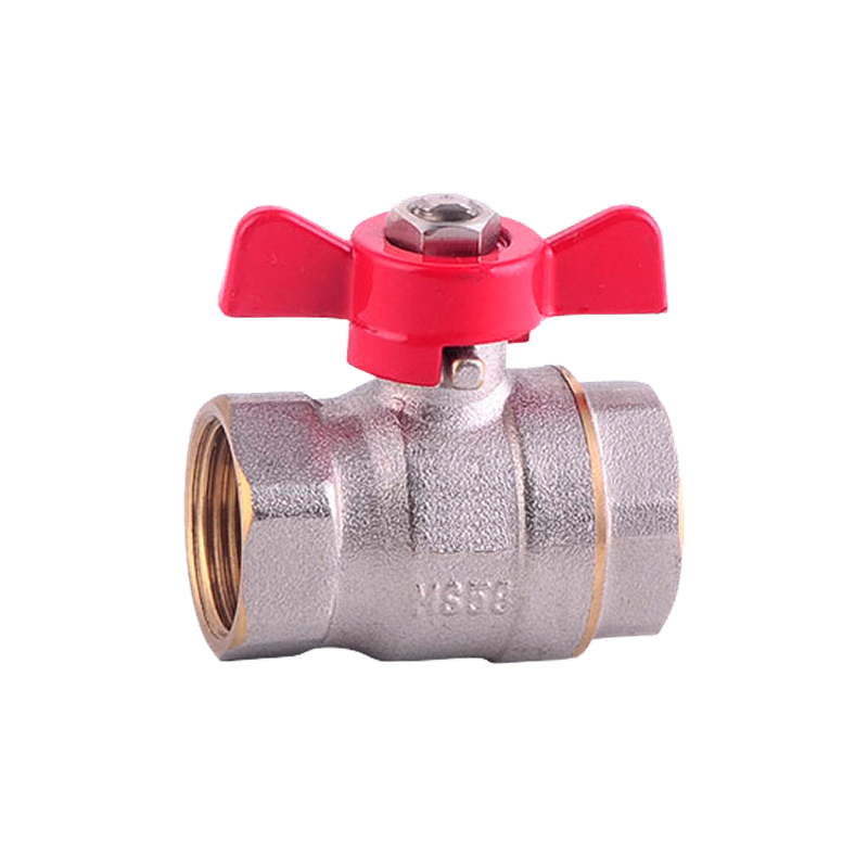 Nickel plated brass ball valves for water supply and irrigation systems
