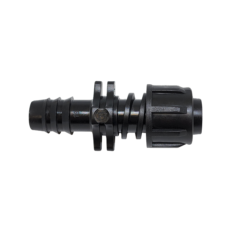 Drip tape barb adaptor for irrigation pipe connections