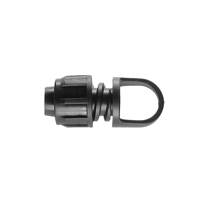 Drip tape end line fitting for sealing irrigation lines