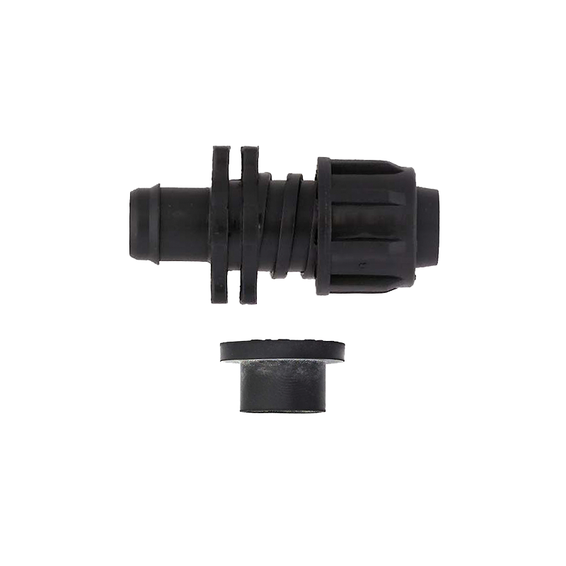 Drip tape PVC starter connector for irrigation systems