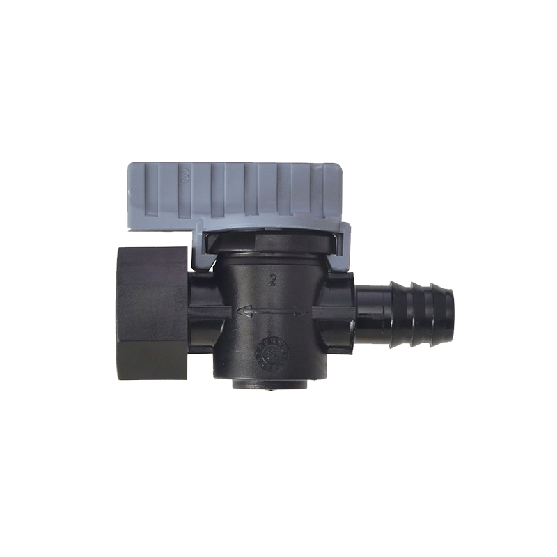 Dripline valve barb female adaptor for irrigation systems