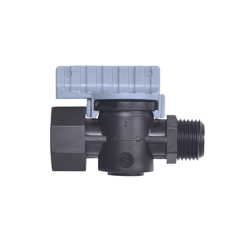 Dripline valve male female threaded connector