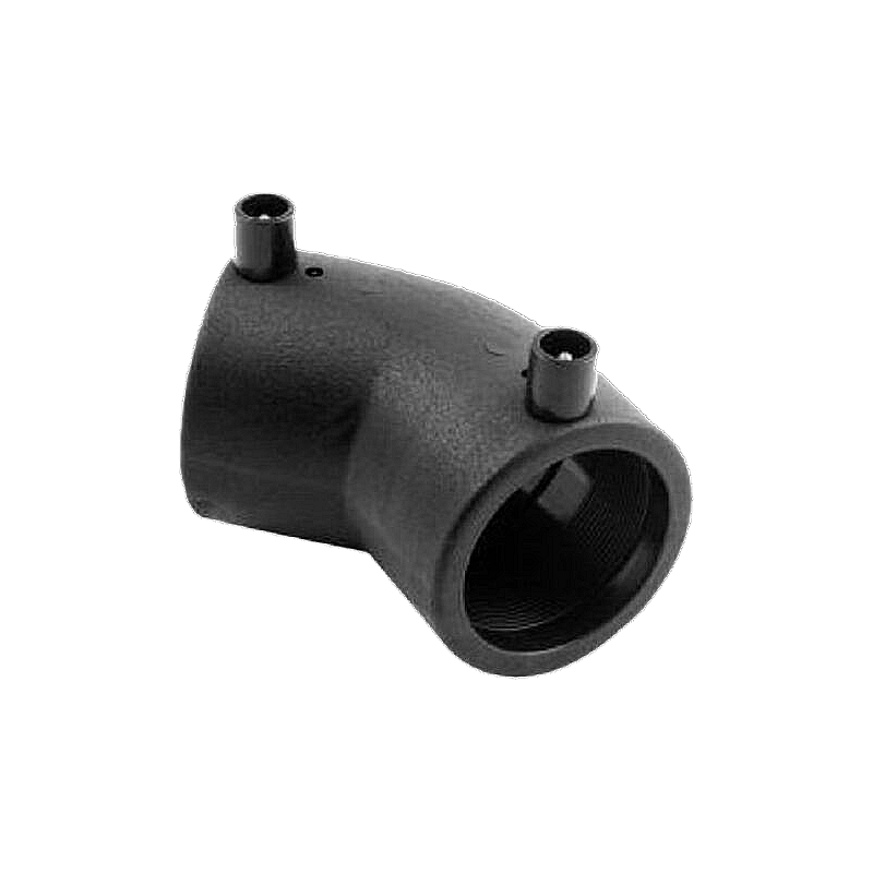 Electrofusion 45 degree elbow fitting for polyethylene pipe