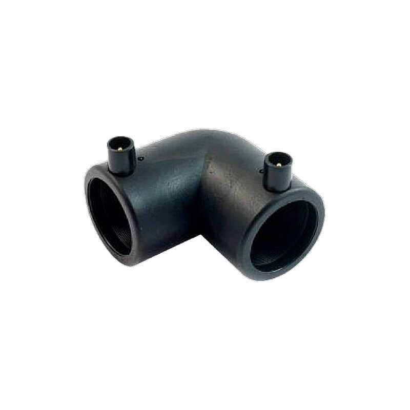 Electrofusion 90 degree elbow fitting for polyethylene pipe