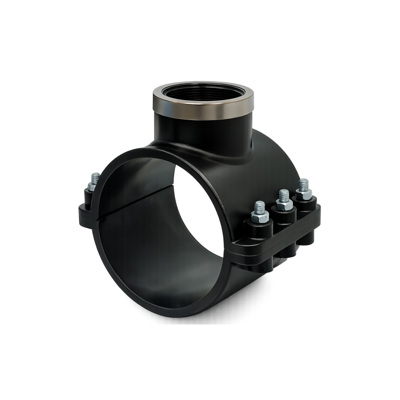 6 bolt pipe saddle fitting for water and irrigation systems