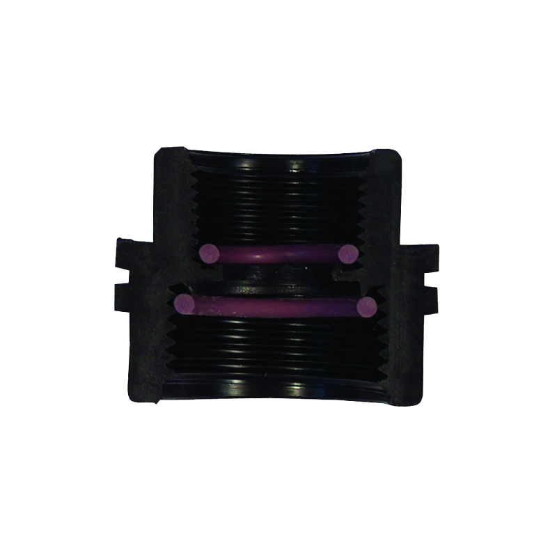Self seal BSP reducing female coupling fitting for PVC pipe systems