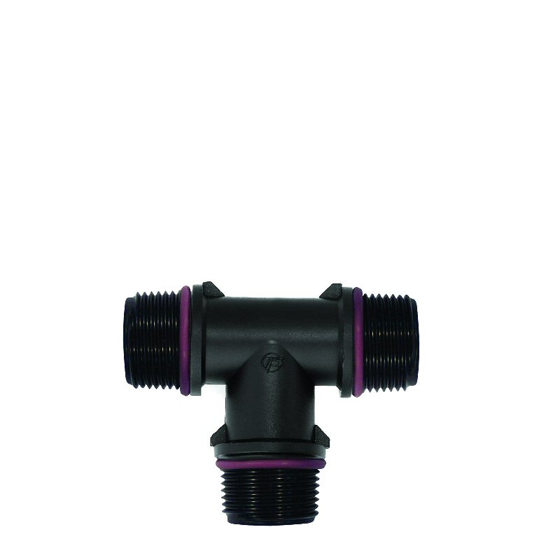 Self Seal PVC BSP Tee Male Thread