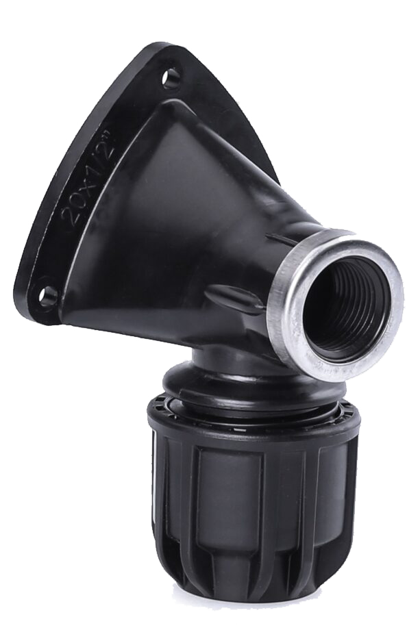 wras approved pn16 wall elbow