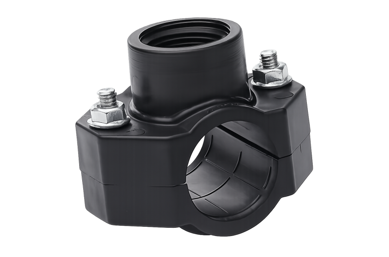 saddle 2 bolt mdpe fittings
