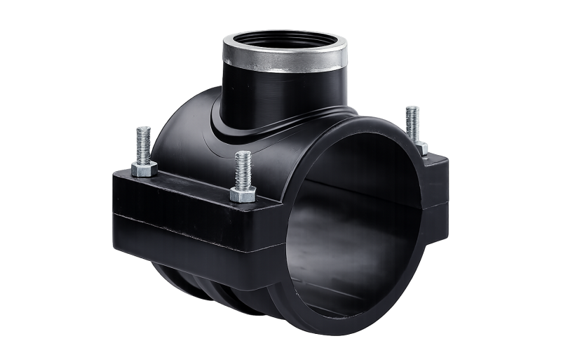 saddle 4 bolt mdpe fitting