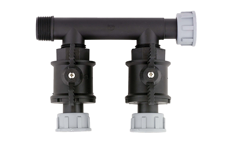 swivel manifold with ball valves pe mdpe fittings