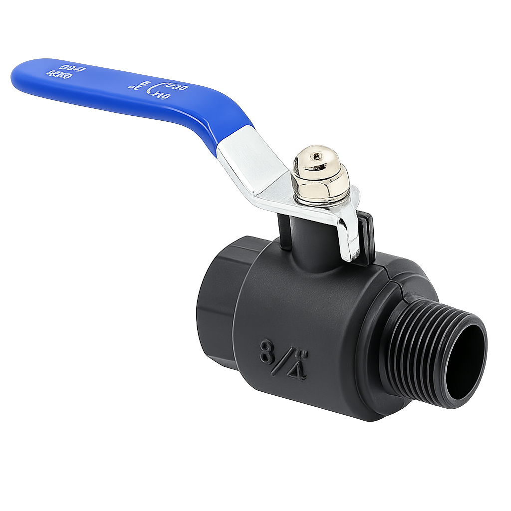 ball valve female male ss handle