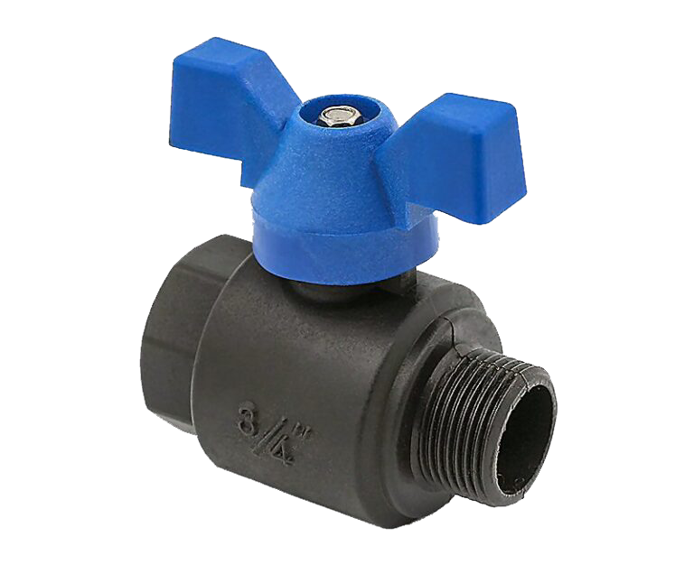 ball valve male female nylon handle