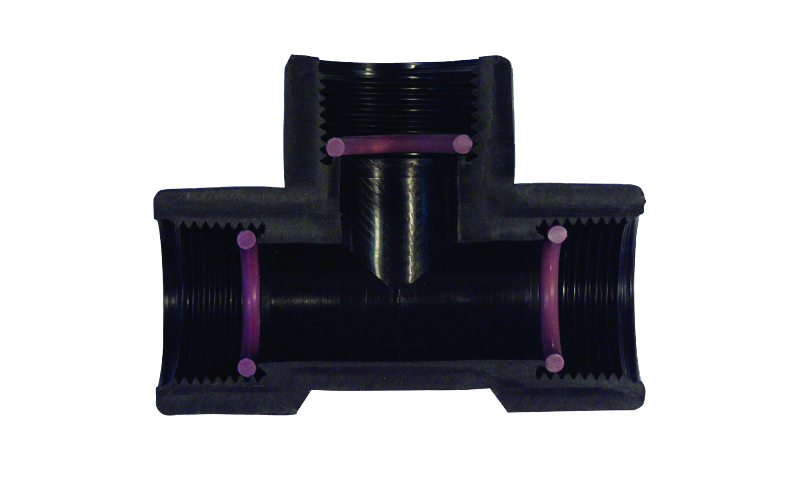 Self Seal BSP Threaded tee female thread pvc fittings