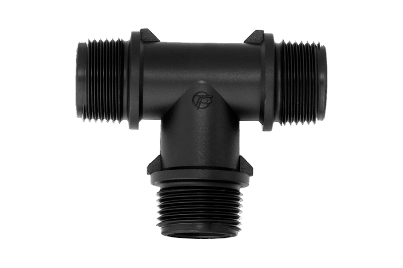 Self Seal BSP Threaded tee male thread pp pvc mdpe fittings