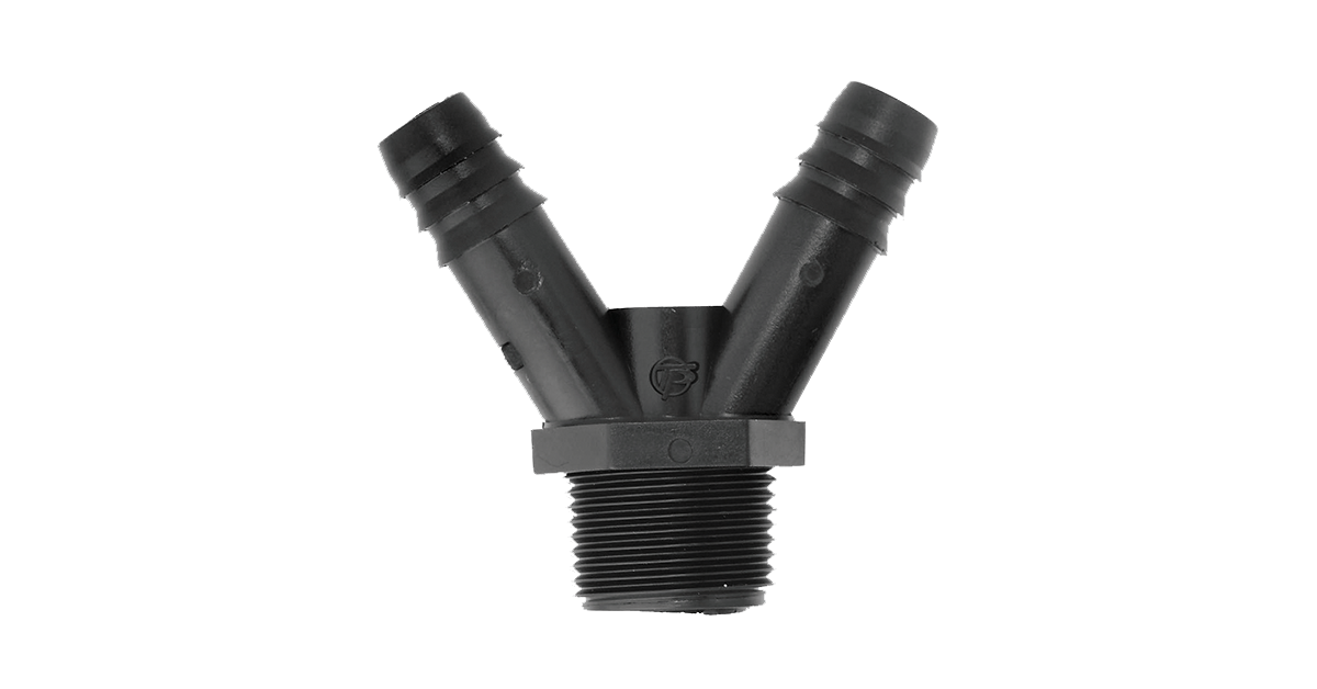 barb Y connector pp pe pvc mdpe fittings