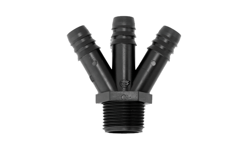 Barb fork connector pp pe mdpe fittings
