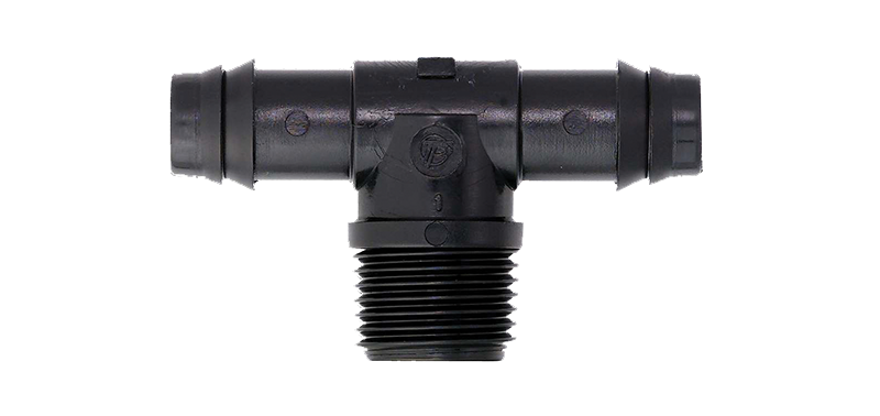 barb tee male adaptor pvc mdpe fittings